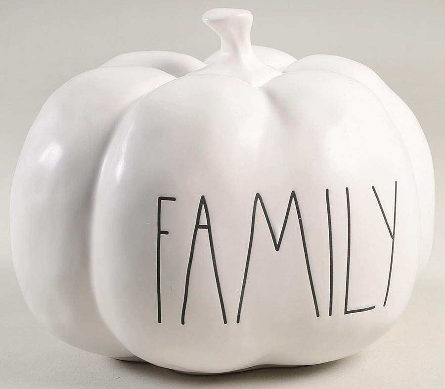 Farmhouse Pumpkin Figurine by Magenta-1