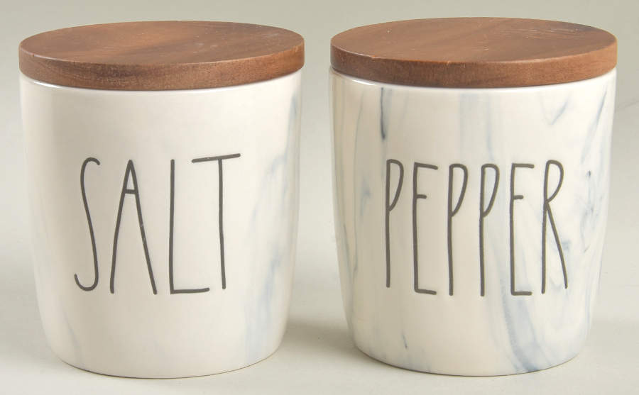 Farmhouse Salt & Pepper Cellar Set with Lids by Magenta-1