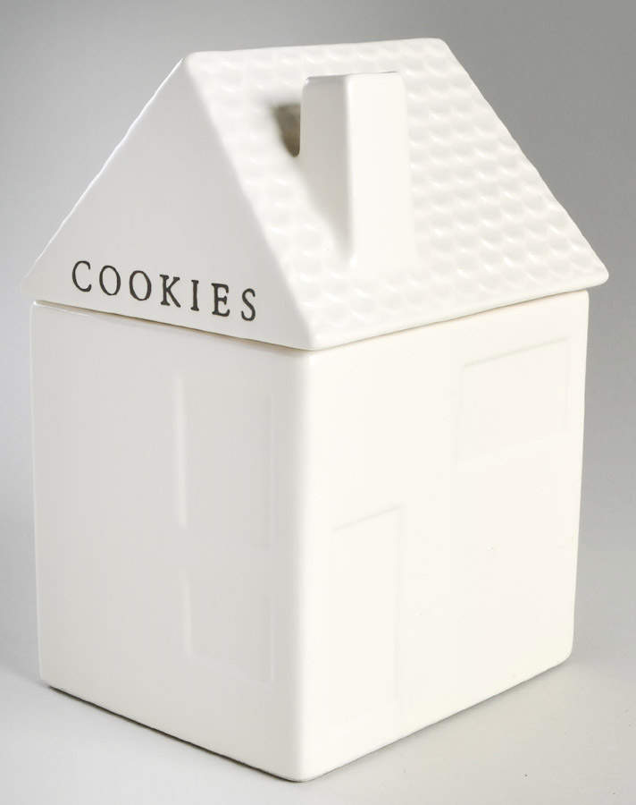 Rae Dunn Kitchenware House Cookie Jar & Lid by Magenta-1