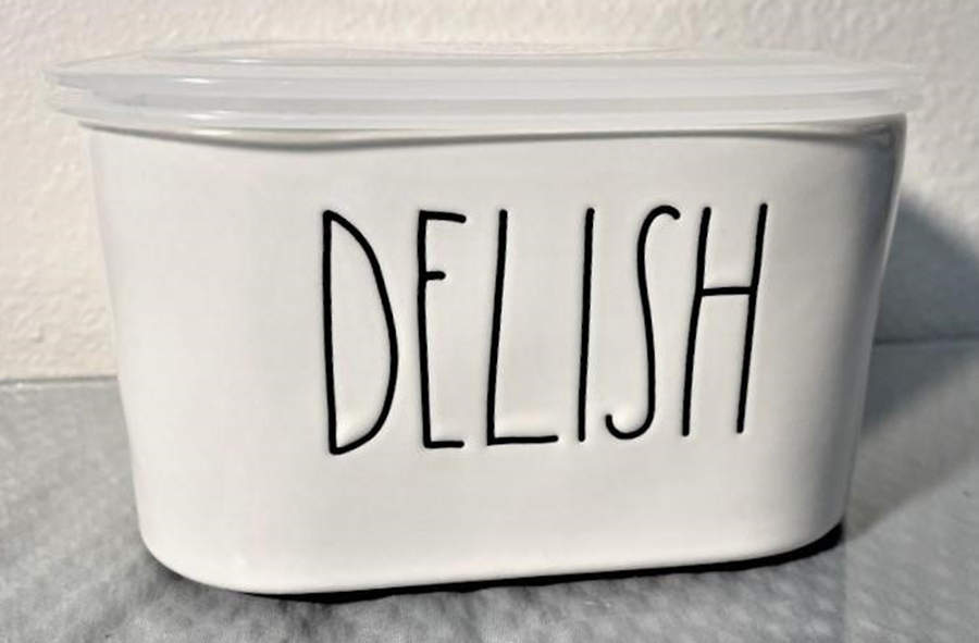 Farmhouse Oval Storage Jar & Vented Plastic Lid by Magenta-1