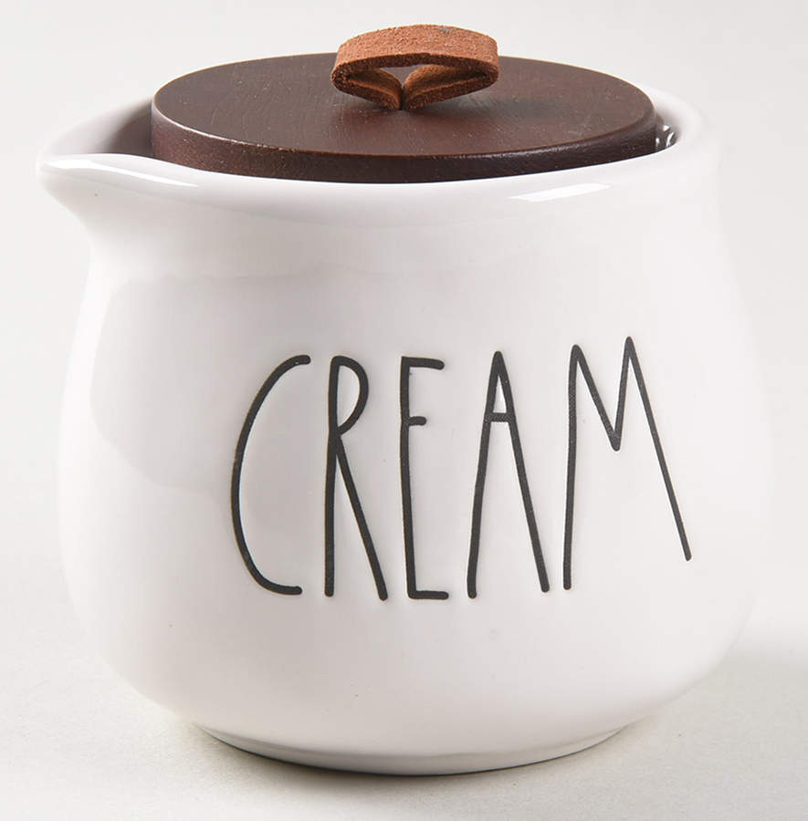 Farmhouse No Handle Creamer & Wood Lid by Magenta-1