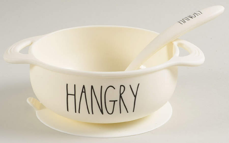 Farmhouse Silicone Suction Baby Bowl & Spoon Set by Magenta-1