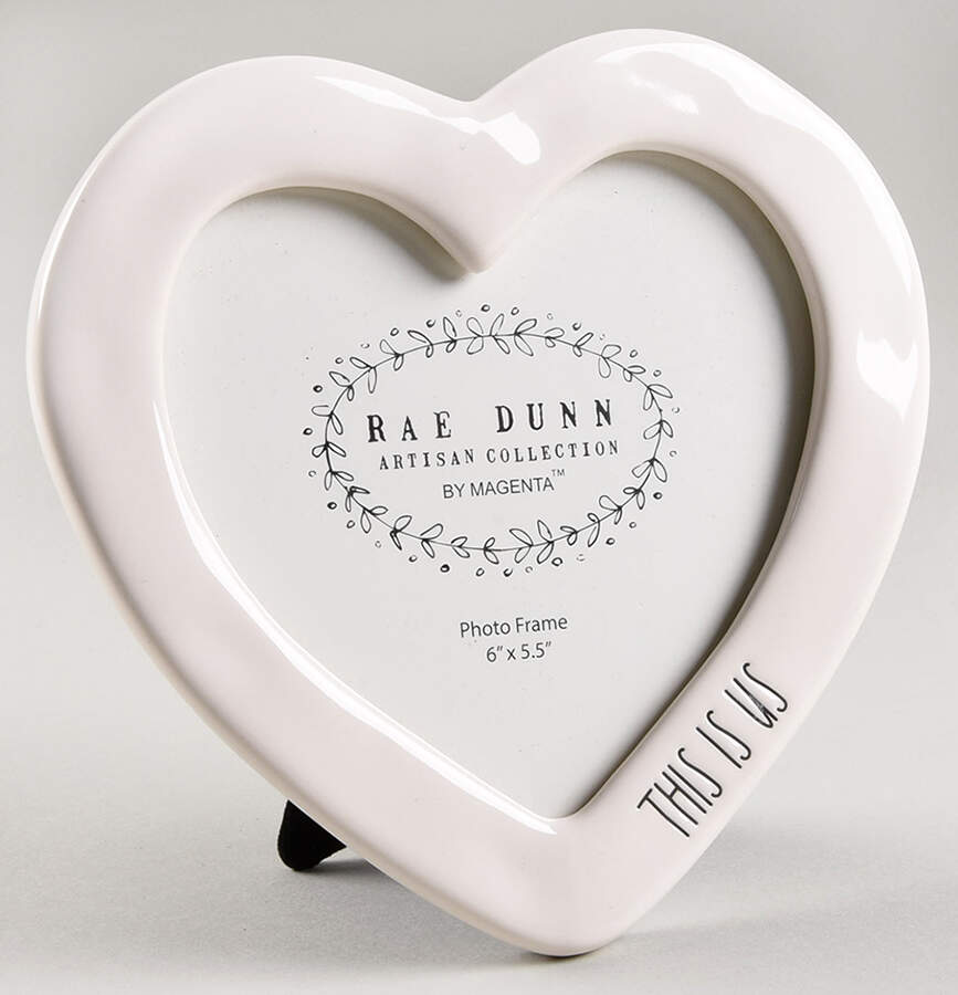Farmhouse Heart Shape Picture Frame by Magenta-1