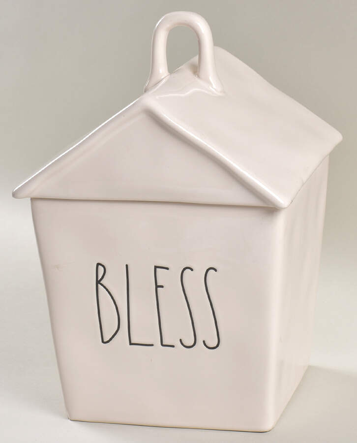 Farmhouse House Cookie Jar & Lid by Magenta-1