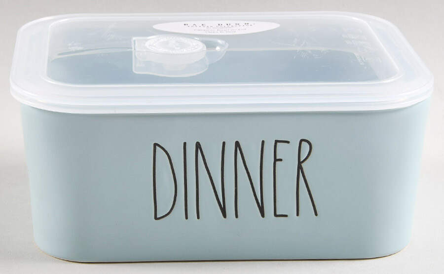 Farmhouse Rectangular Bowl & Vented Plastic Lid by Magenta-1