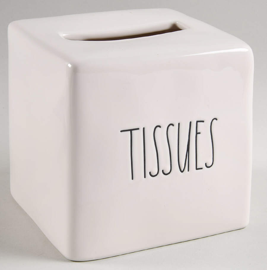 Farmhouse Square Tissue Box Cover by Magenta-1