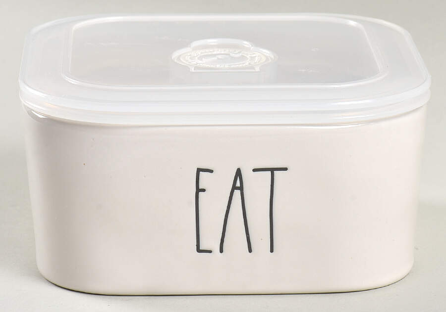 Farmhouse Square Bowl & Vented Plastic Lid by Magenta-1