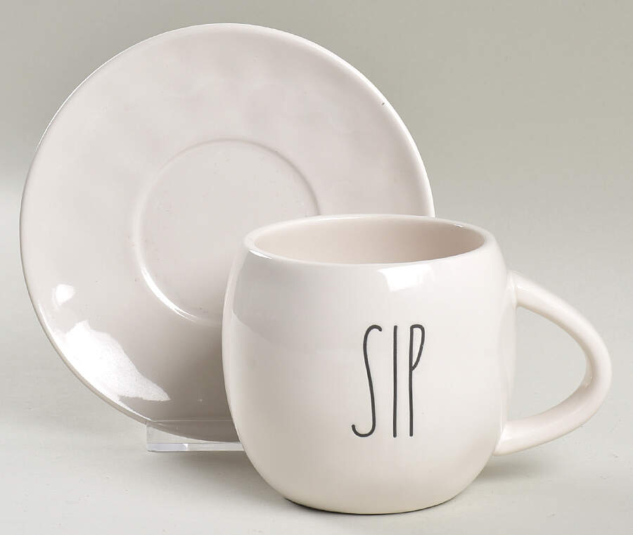 Farmhouse Flat Cup & Saucer Set by Magenta-1