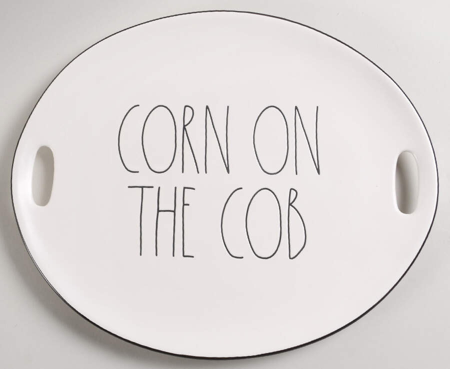 Farmhouse 15" Oval Handled Platter by Magenta-1