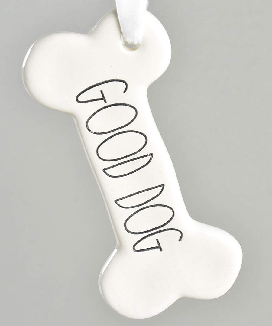 Farmhouse Dog Bone Ornament by Magenta-1