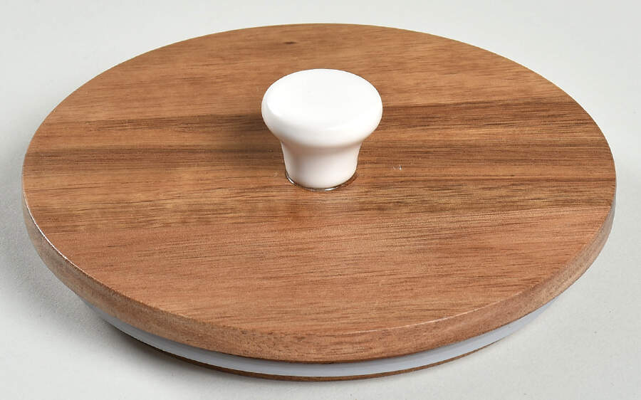 Farmhouse Wood Lid for Coffee Canister by Magenta-1