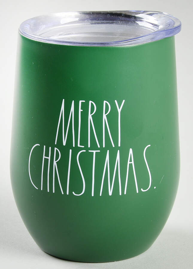 Farmhouse Metal Wine Tumbler & Plastic Lid by Magenta-1