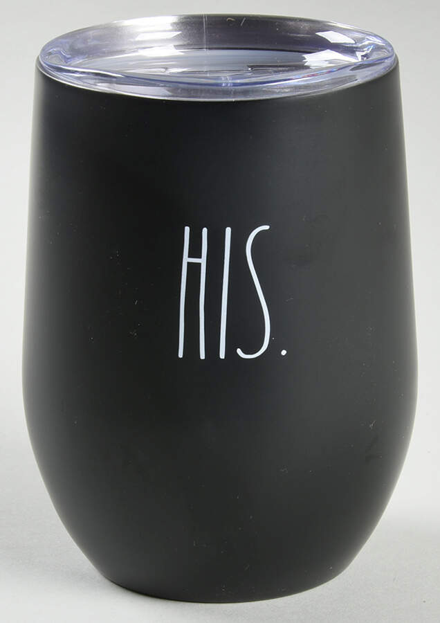 Farmhouse Metal Wine Tumbler & Plastic Lid by Magenta-1