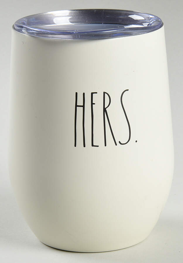 Farmhouse Metal Wine Tumbler & Plastic Lid by Magenta-1