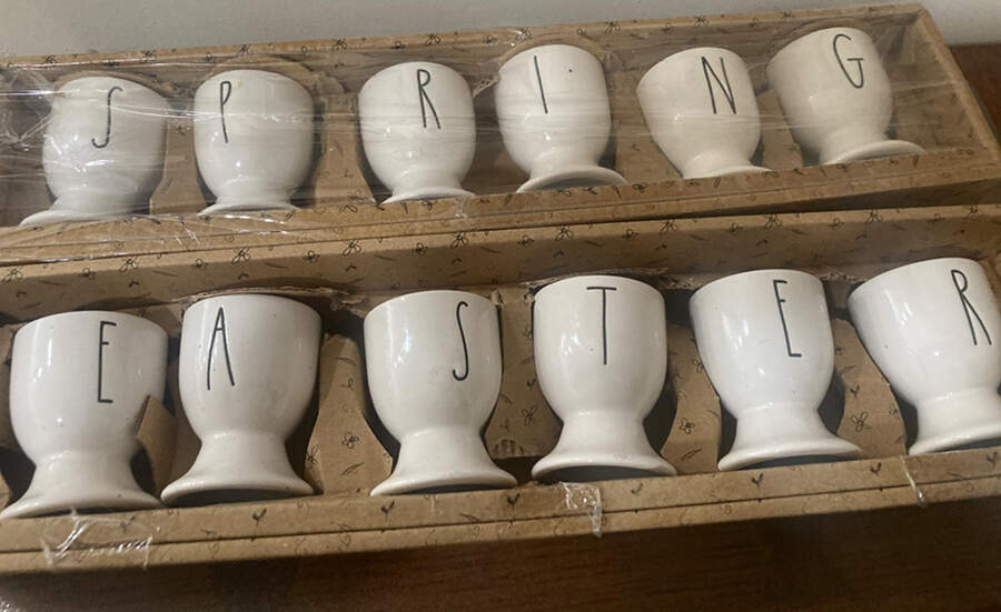 Farmhouse Footed Single Egg Cup-Boxed Set of 6 by Magenta-1