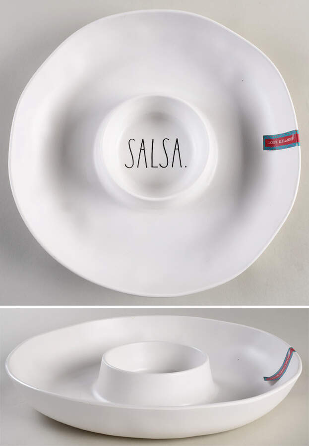 Farmhouse 1 Piece Melamine Chip & Dip by Magenta-1
