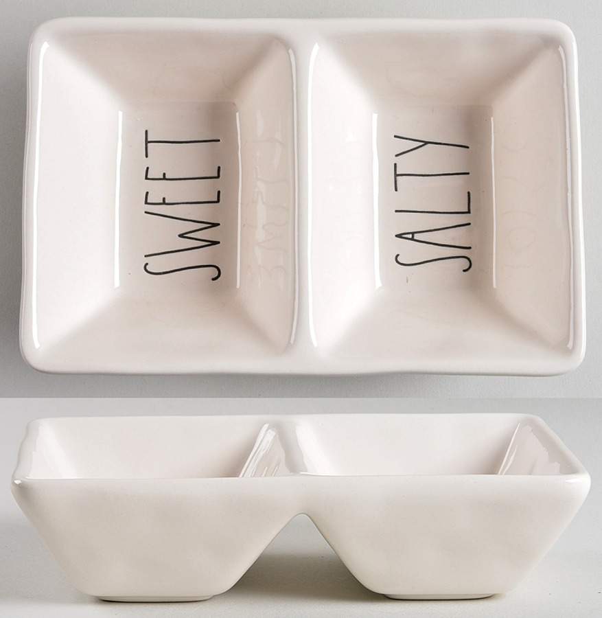 Farmhouse (2 Part) Rectangular Divided Dish by Magenta-1