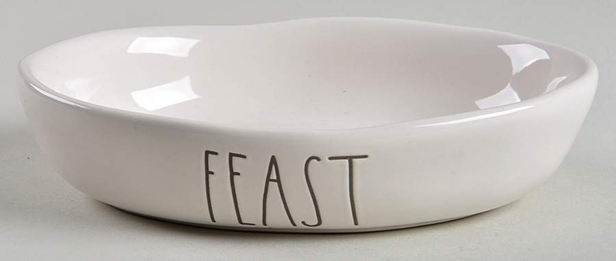 Farmhouse Oval Cat Bowl by Magenta-1