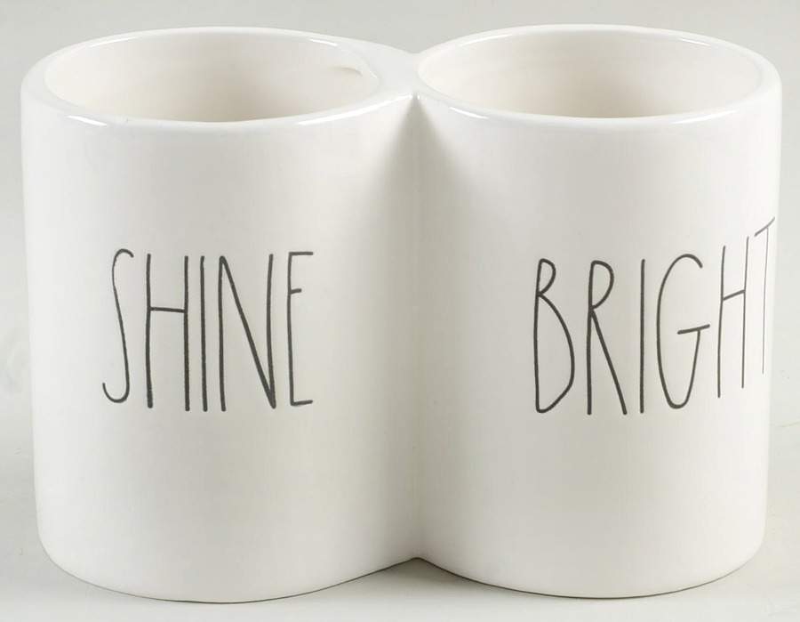 Farmhouse 2 Part Cosmetic Brush Holder by Magenta-1