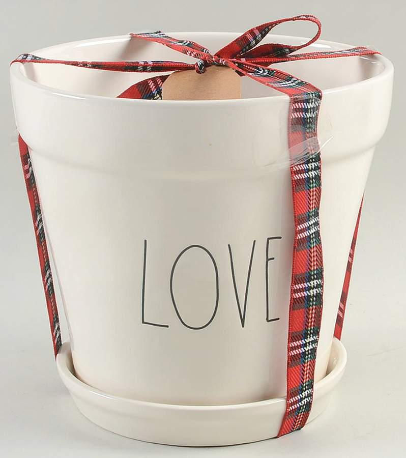 Farmhouse 6" Planter w/Attached Underplate by Magenta-1