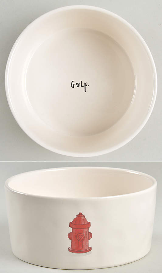 Rae Dunn Pet Products Dog Bowl by Magenta-1