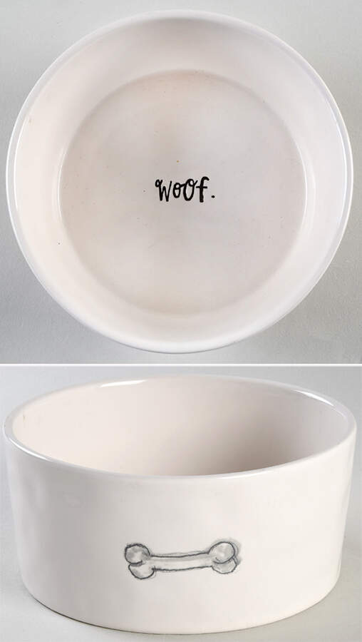 Rae Dunn Pet Products Dog Bowl by Magenta-1