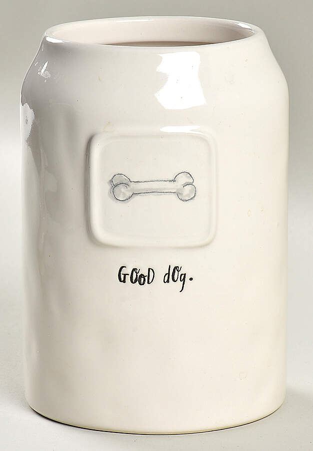 Rae Dunn Pet Products Dog Treats Canister No Lid by Magenta-1