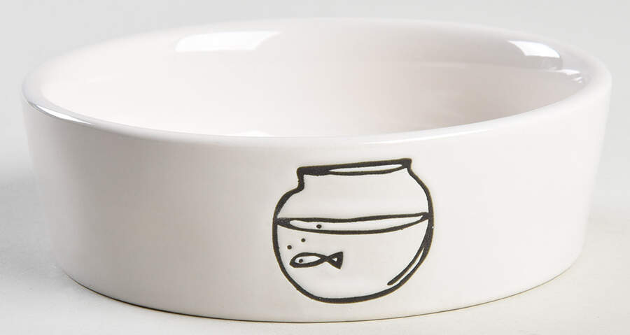 Rae Dunn Pet Products Cat Bowl by Magenta-1