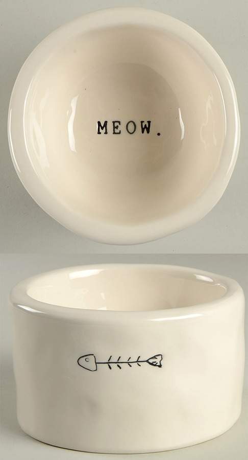 Rae Dunn Pet Products Cat Bowl by Magenta-1