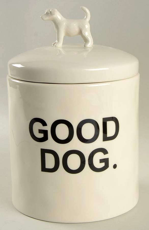 Rae Dunn Pet Products Large Dog Treats Canister & Lid by Magenta-1