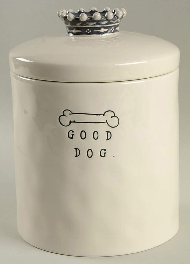 Rae Dunn Pet Products Large Dog Treats Canister & Lid by Magenta-1