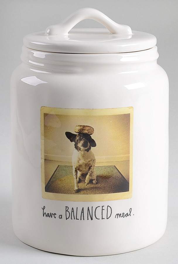 Rae Dunn Pet Products Dog Treats Canister & Lid by Magenta-1
