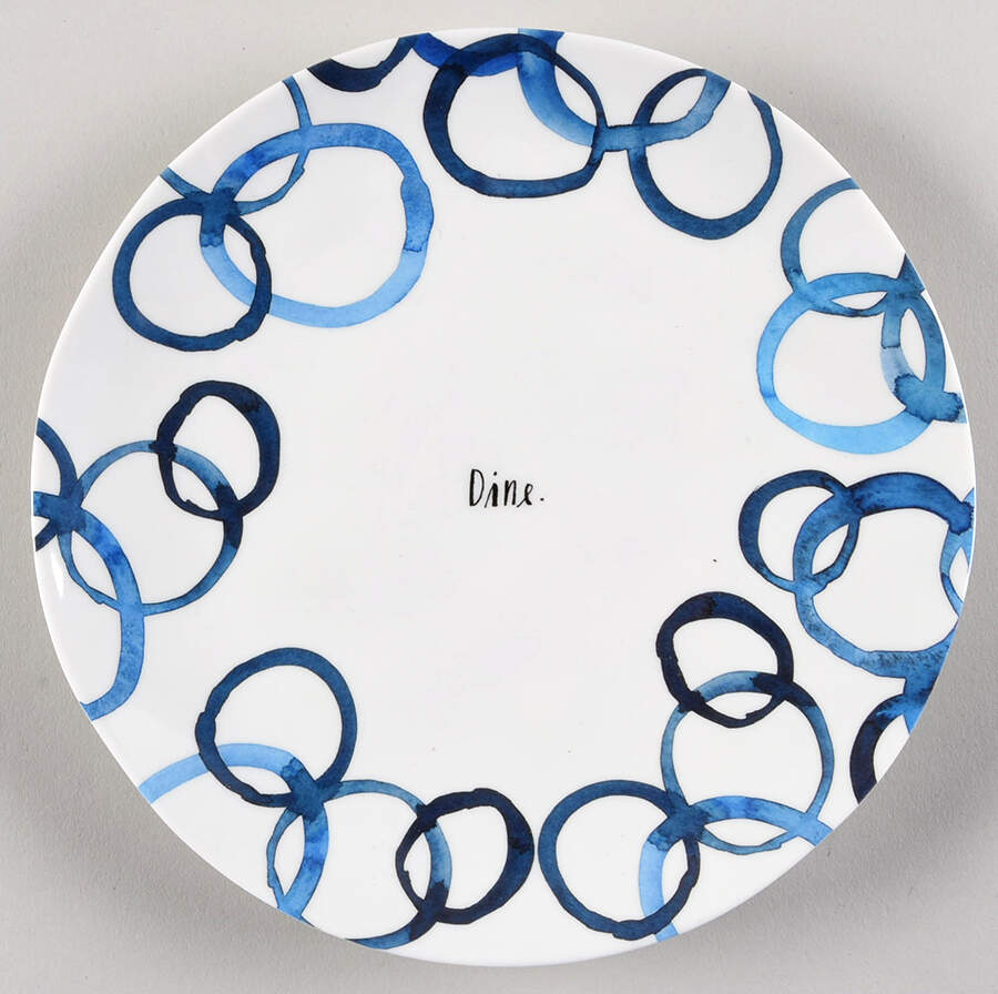Rae Dunn Kitchenware Melamine Salad Plate by Magenta-1