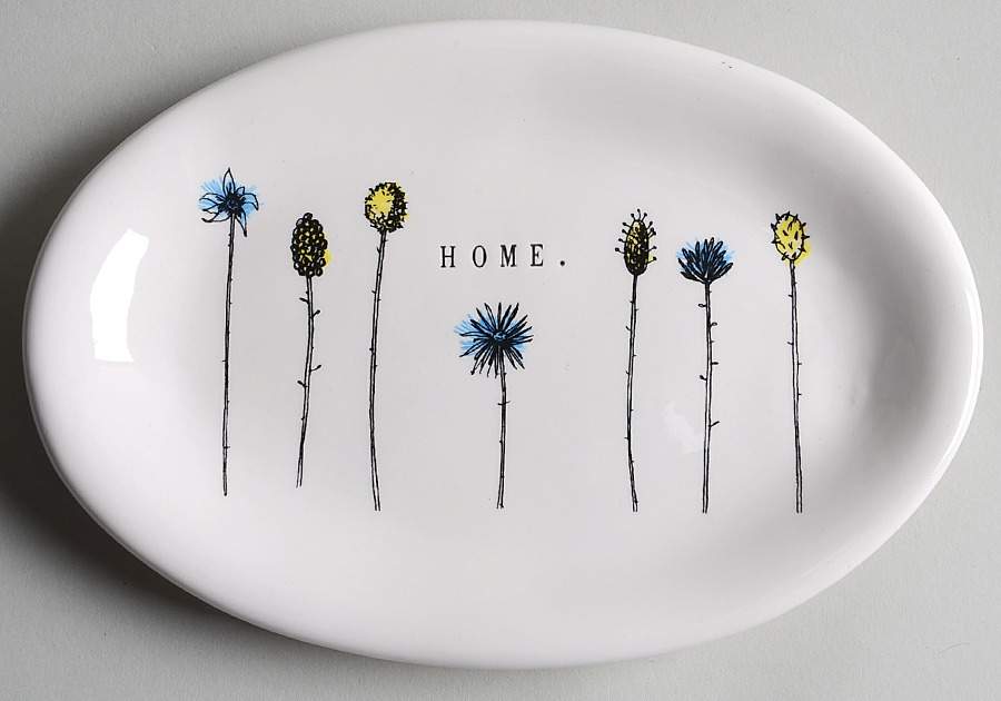 Rae Dunn Kitchenware 8" Oval Plate by Magenta-1