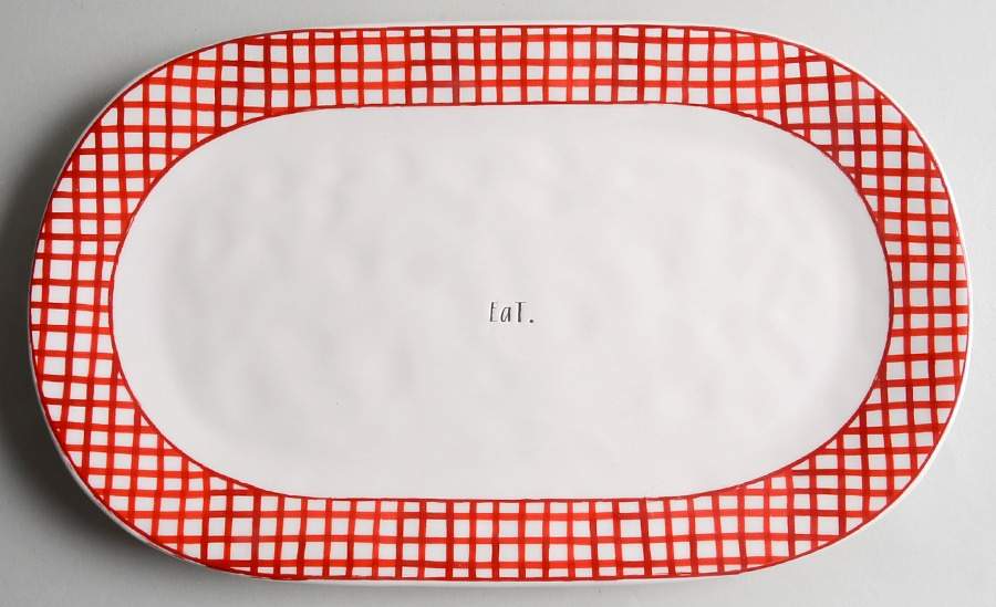 Rae Dunn Kitchenware 14" Oval Serving Platter by Magenta-1