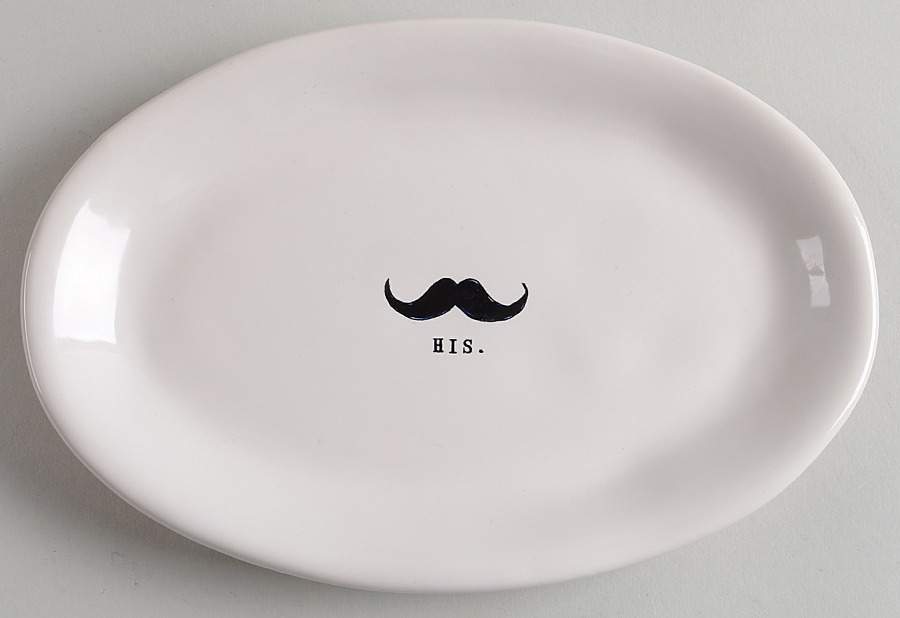 Rae Dunn Kitchenware 8" Oval Plate by Magenta-1