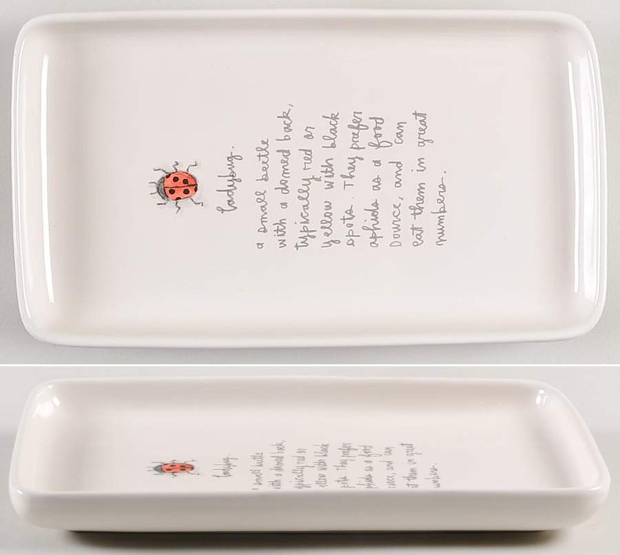 Rae Dunn Kitchenware 9" Rectangular Tray by Magenta-1