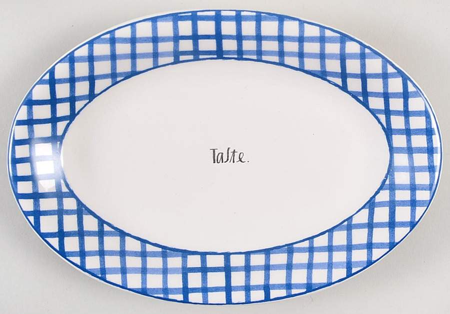Rae Dunn Kitchenware 8" Oval Plate by Magenta-1