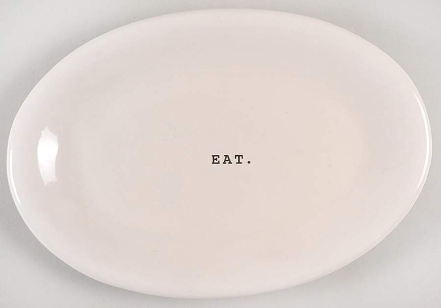 Rae Dunn Kitchenware 8" Oval Plate by Magenta-1