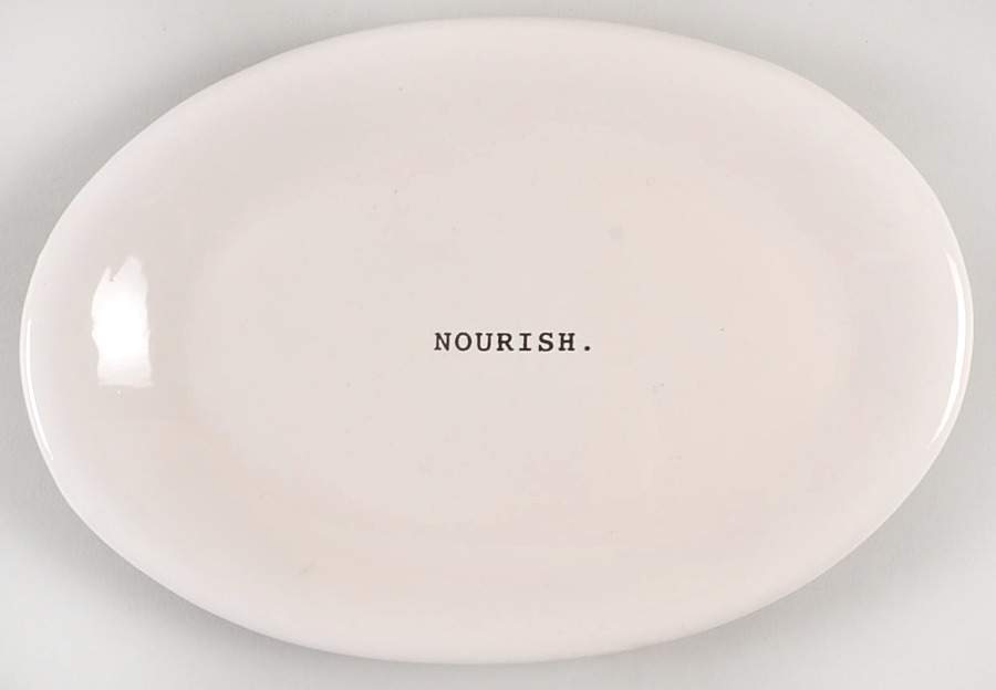 Rae Dunn Kitchenware 8" Oval Plate by Magenta-1