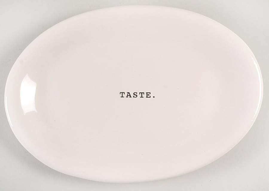 Rae Dunn Kitchenware 8" Oval Plate by Magenta-1
