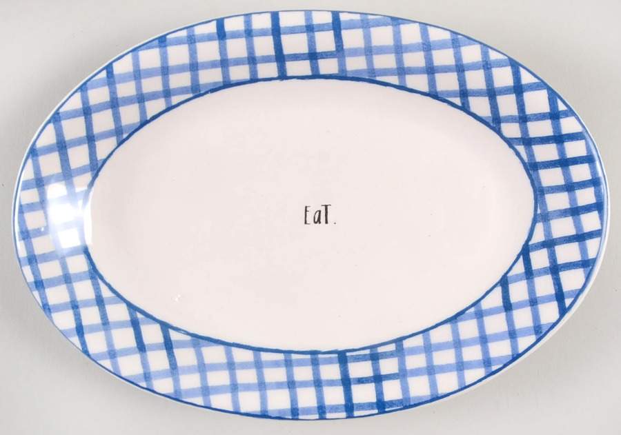 Rae Dunn Kitchenware 8" Oval Plate by Magenta-1