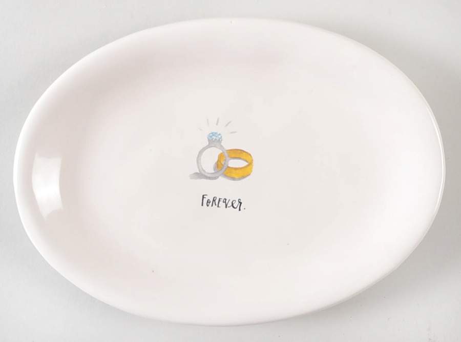 Rae Dunn Kitchenware 8" Oval Plate by Magenta-1
