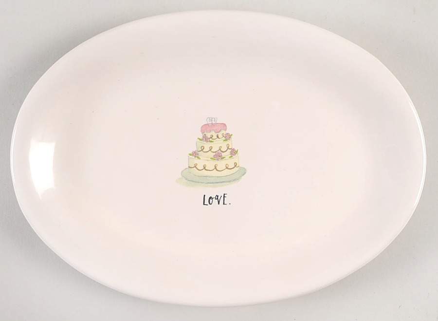 Rae Dunn Kitchenware 8" Oval Plate by Magenta-1