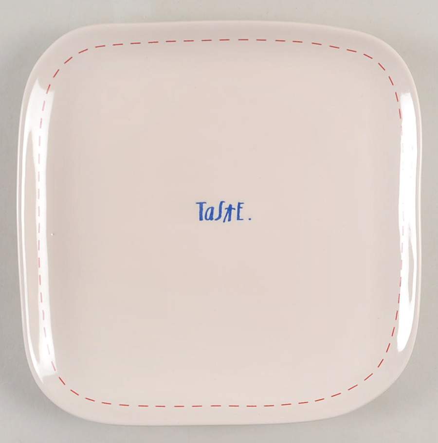 Rae Dunn Kitchenware Square Salad/Dessert Plate by Magenta-1