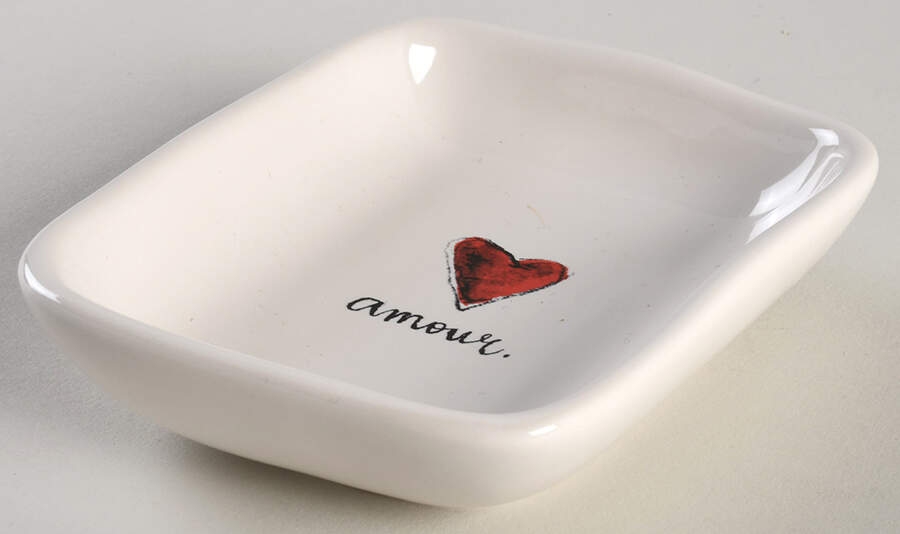 Rae Dunn Giftware Rectangular Dish by Magenta-1