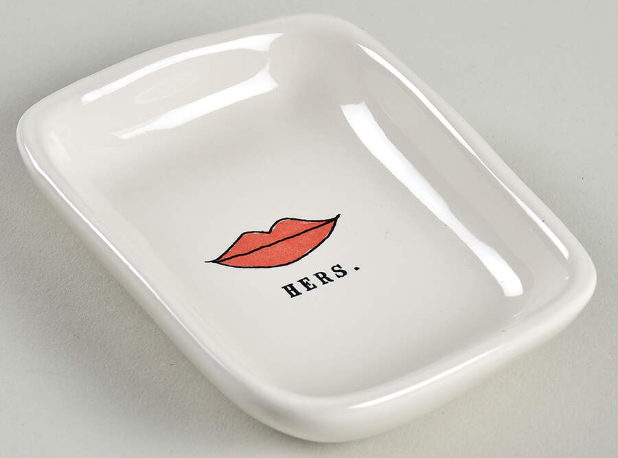Rae Dunn Giftware Rectangular Dish by Magenta-1