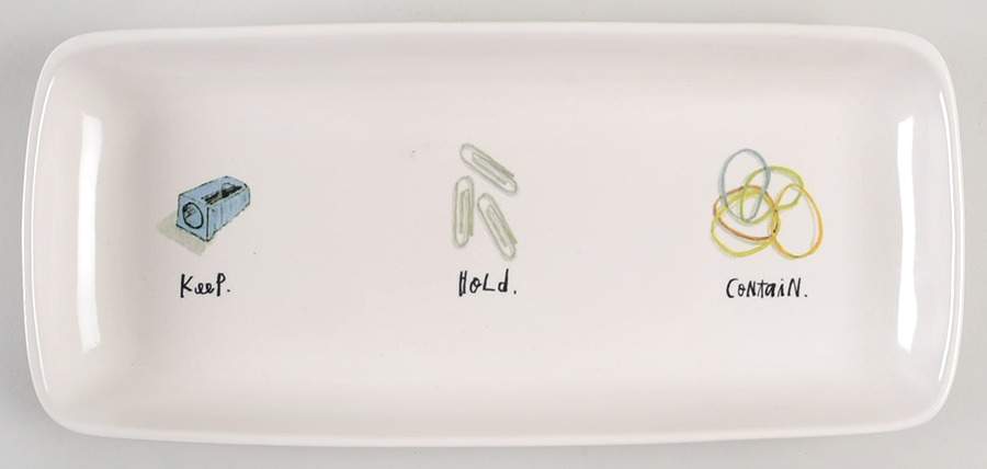 Rae Dunn Giftware 13" Rectangular Tray by Magenta-1