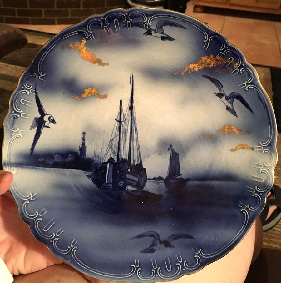 Marine Dinner Plate by Mayer (American)-1