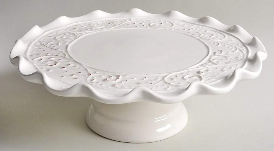 MLJ14 11" Diameter Pedestal Cake Stand by Maioliche Jessica-1